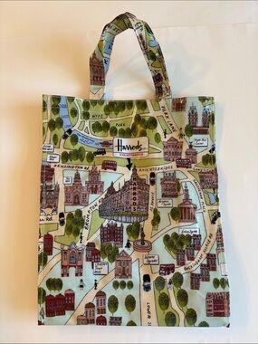 Harrods Of London Map Knightsbridge Tote Bag